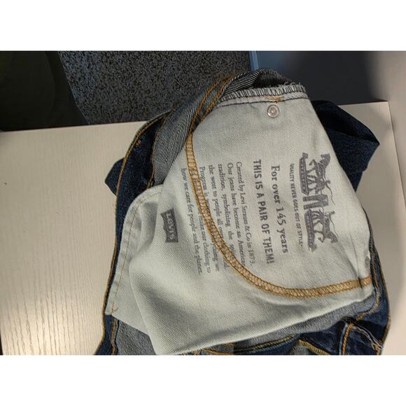 Levi's 550 Relaxed Fit men's 46x29 jeans dark wash Casual StreetWear Big&Tall - Picture 5 of 8